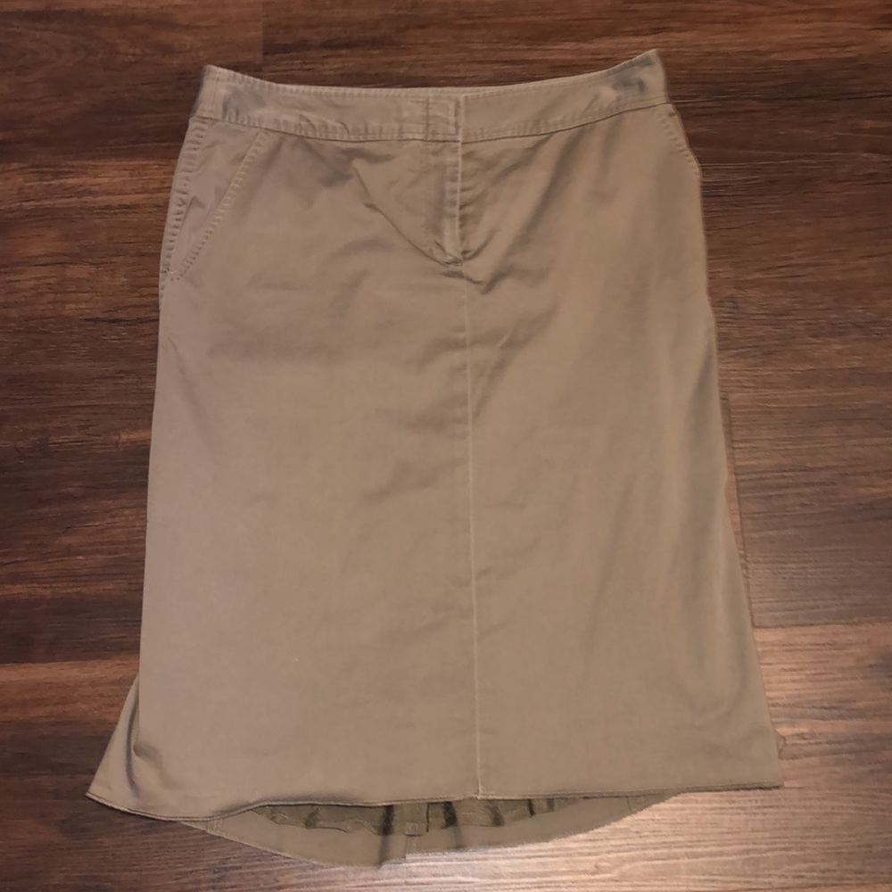 BCBG Maxazria khaki pencil skirt 6